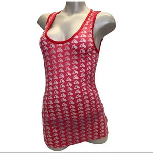 Grail Size Medium Burnout Red Sleeveless Top. Made in USA. New